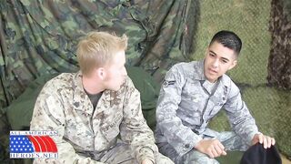 Airman Paolo's First Gay Blowjob