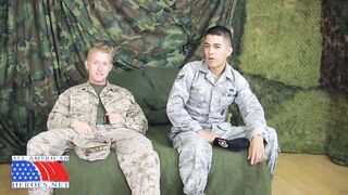 Airman Paolo's First Gay Blowjob