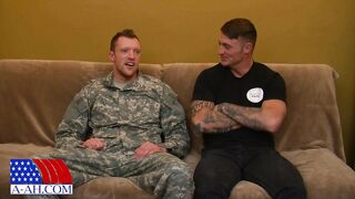 Corporal Dane's First Gay Blowjob