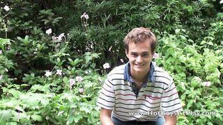 Horny Buckley Twink Cock Released From Trunks