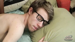 Texting Twink Gets A Stiff Distraction