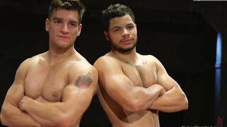 Two beefy hunks duke it out