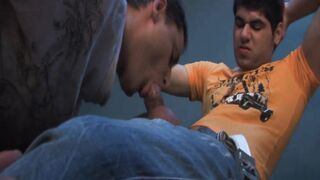 Huge dick is in his butt & his ass cheeks