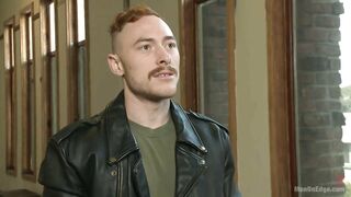 Damien Moreau - Hot rocker dude oozes pre-cum