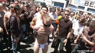 Cody Allen Bound in Public