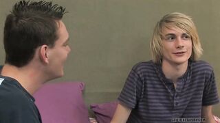 Hot Twinks Have a Lusty Threesome in Bed