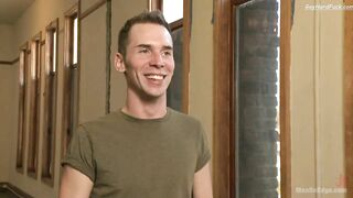 Hung stud tied up ass fucked