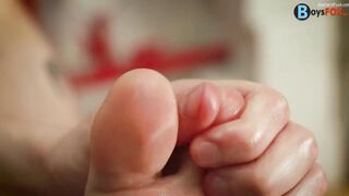 Boy feet fun with Kenton