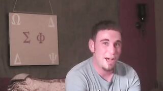 This Macho Man Gets His First BJ From A Guy