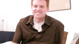 ASHTON Uncut redhead comes in and gets the full treatment